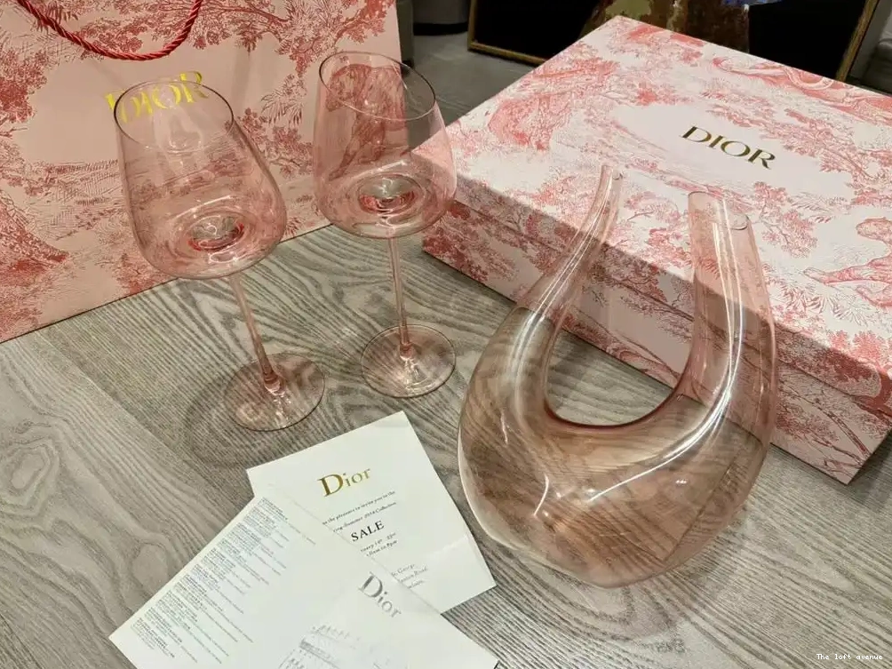 CHRISTIAN DECANTER WINE AND SET GLASSES 0522